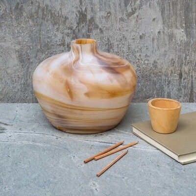 Vase Marbleised Jasper Onyx