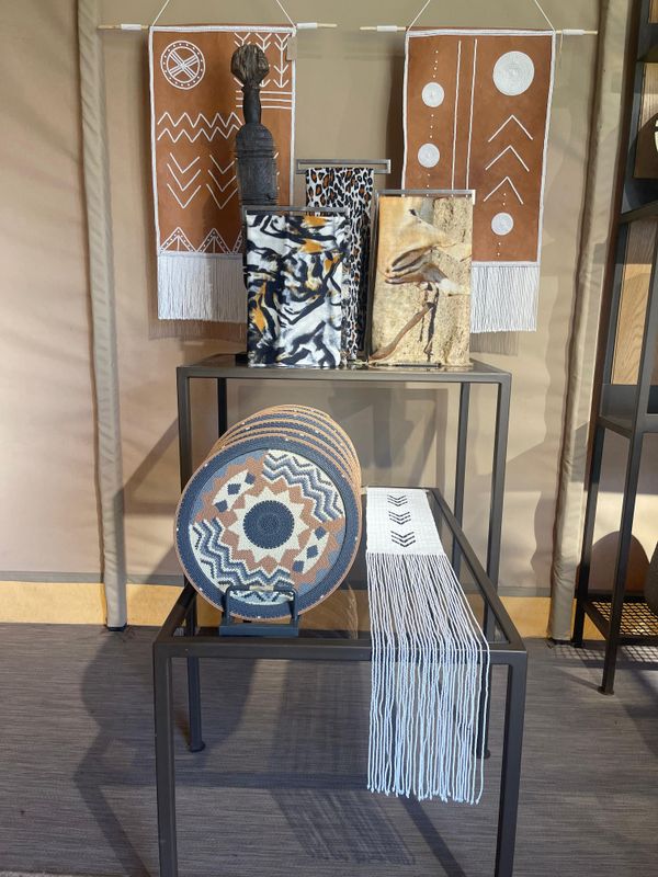 Sabora Leather Maasai Wall Hanging
