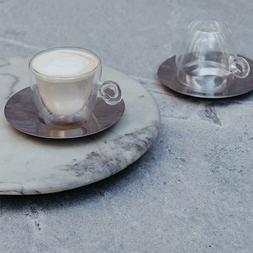 Cup &amp; Saucer Luigi Bormioli 300ml 2pk