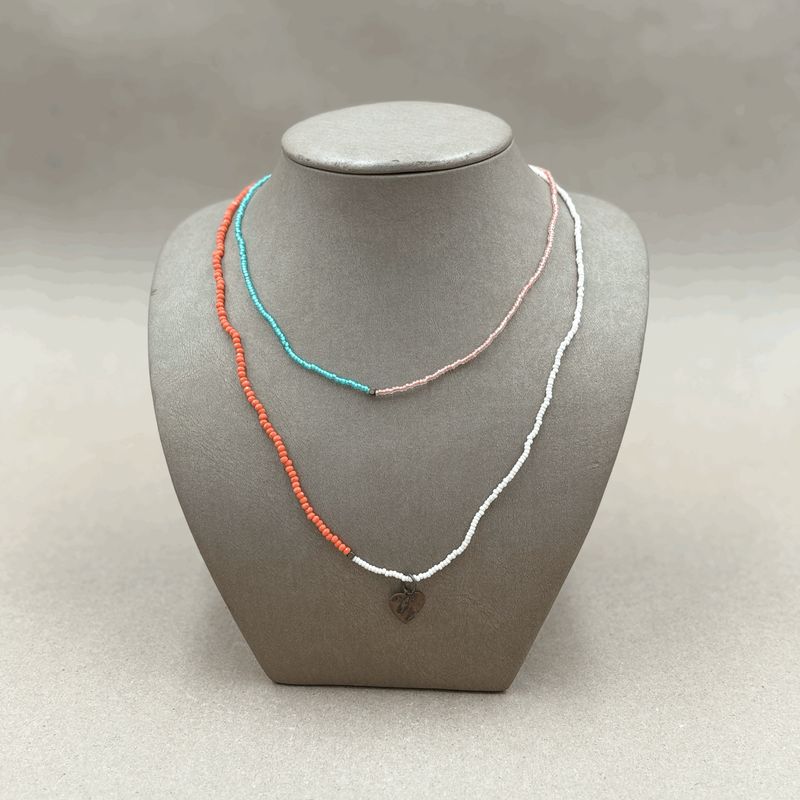 Necklace Heartstring Assorted Colours