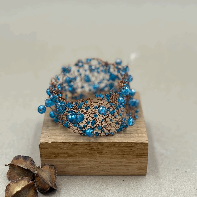 Bracelet spiked cuff various colours