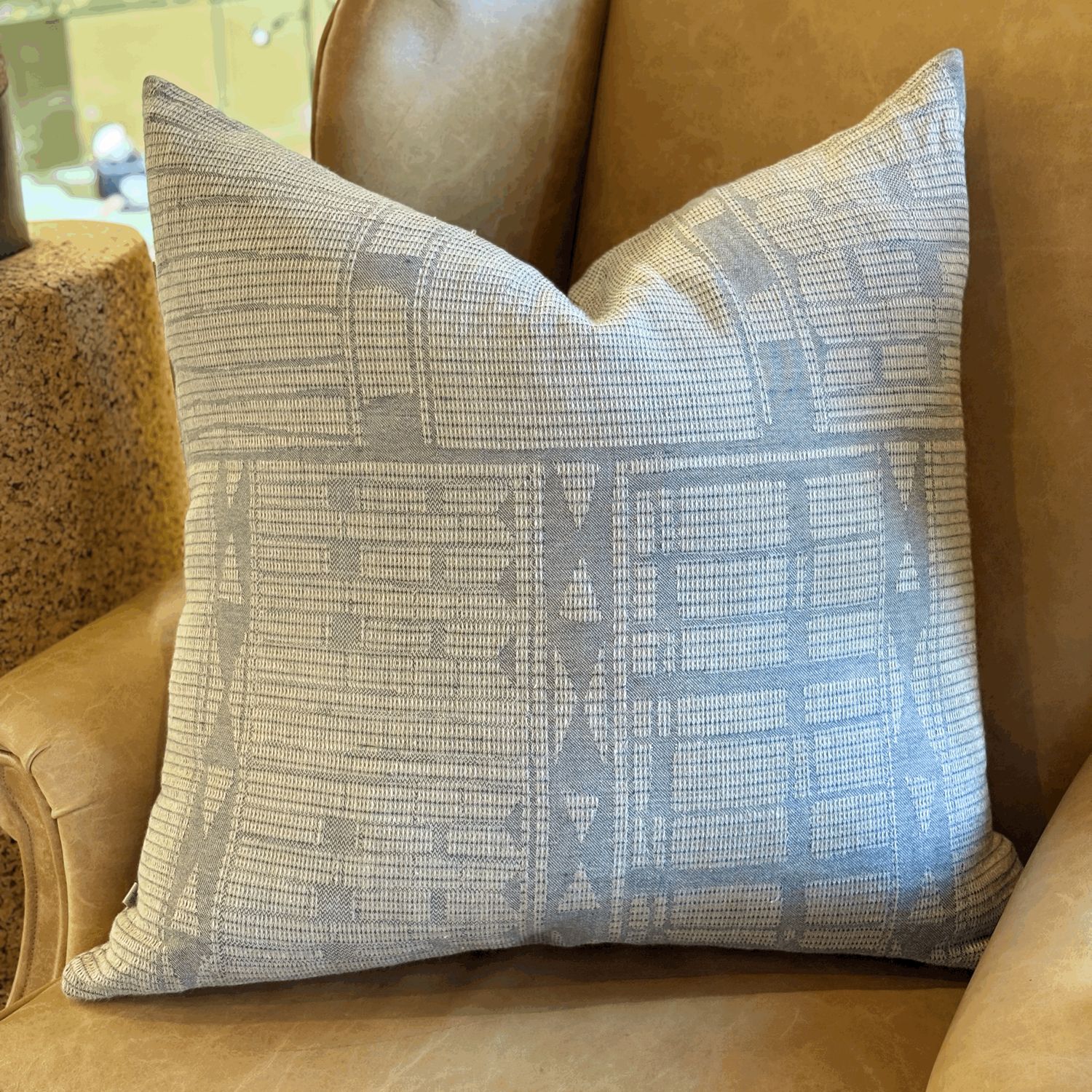 Cushion Linen Feather Inner Charcoal