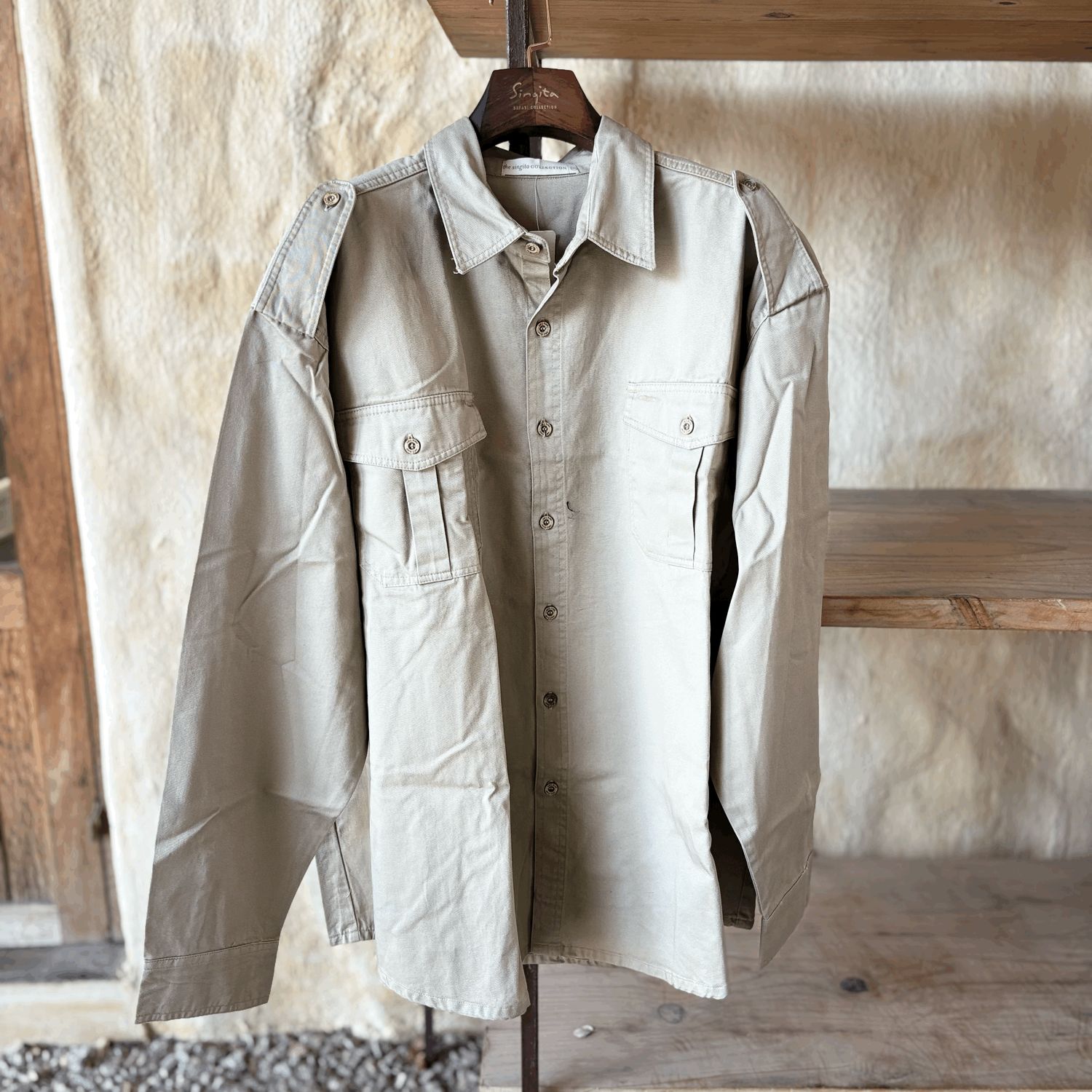 Shirt Mens L/S Canvas Ranger Khaki