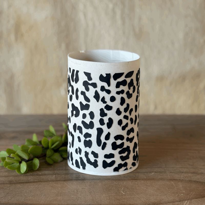 Vase Cyl Graphicware Sml Blk 16cmHx10cmW