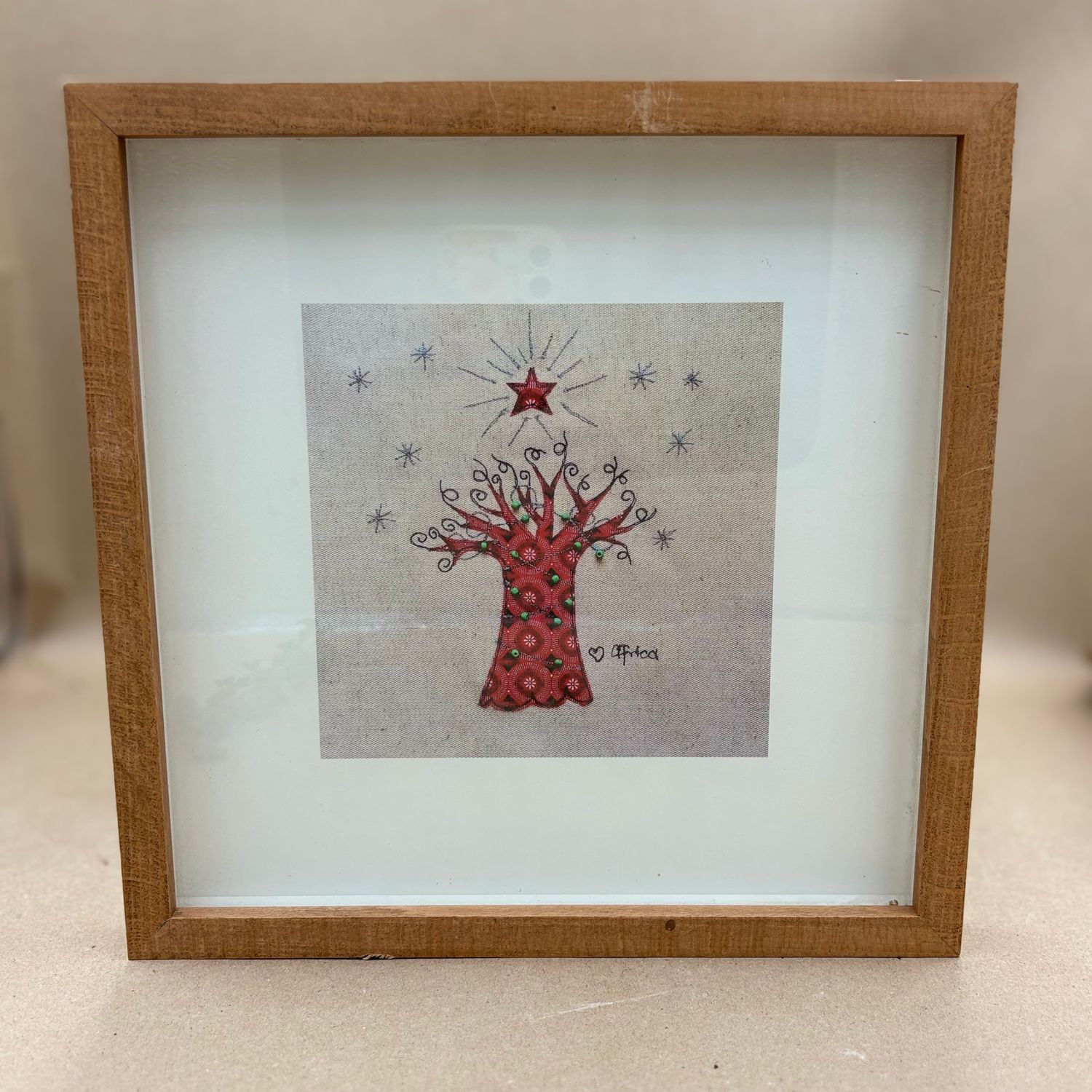 Print framed boabab tree