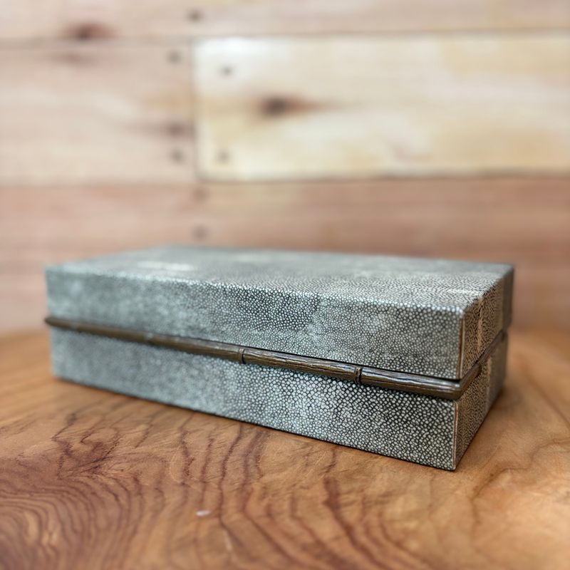 Box Shargreen Grey Metal Detail Small