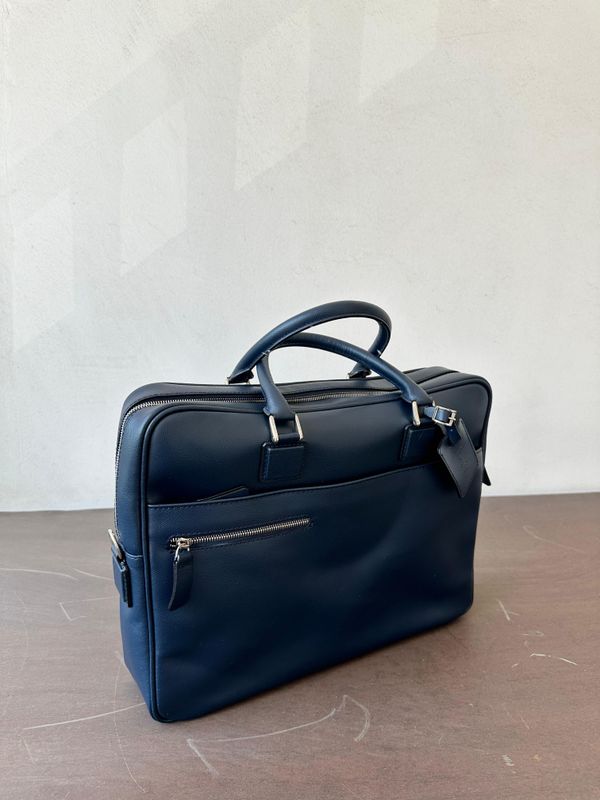 Bag Computer Dune Leather Navy