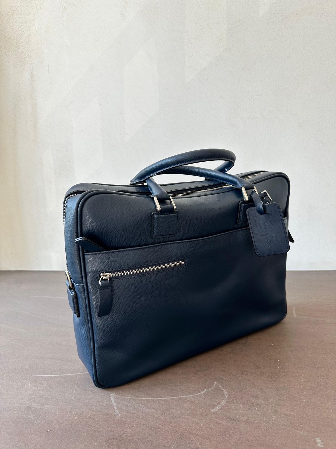 Bag Computer Dune Leather Navy