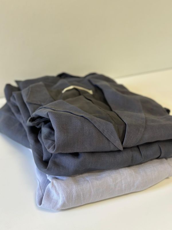 Lined Ladies Linen Jacket  - Dark Colours have sun damage