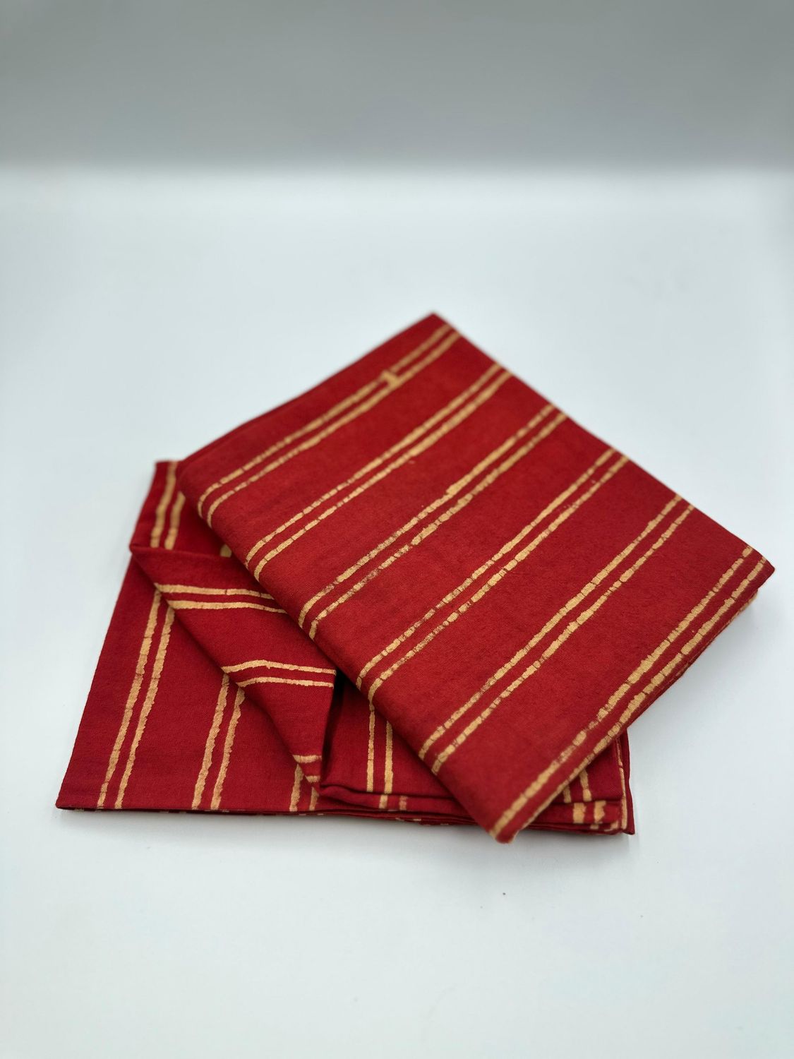 Red Striped Pillowcase