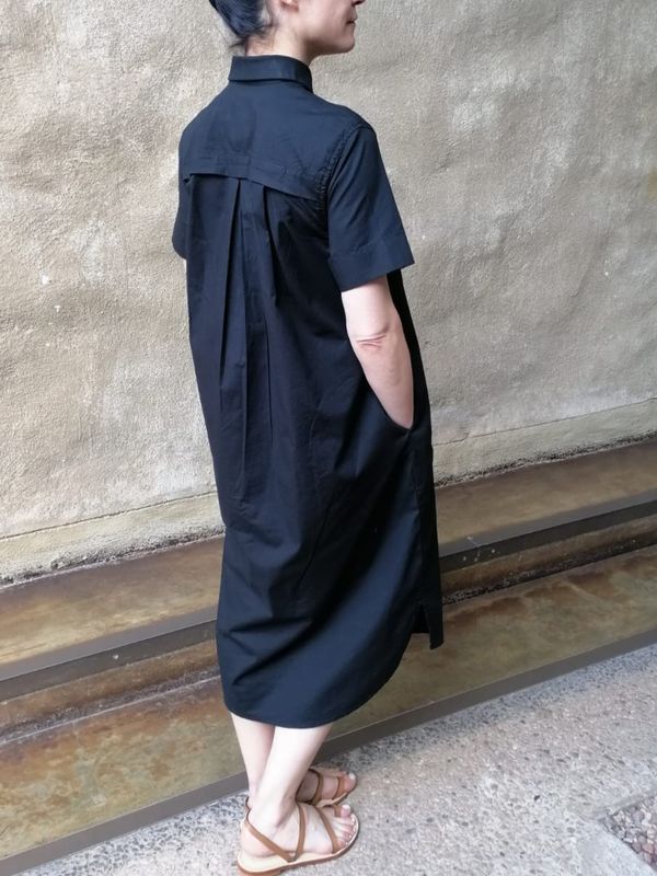 Pleated Cotton Dress