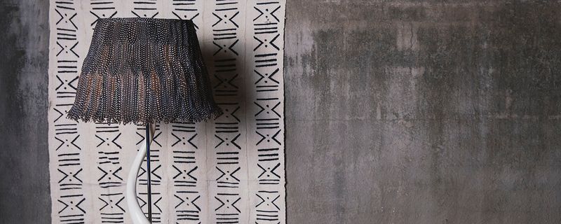 Shade Lamp Guinea Fowl Feathers