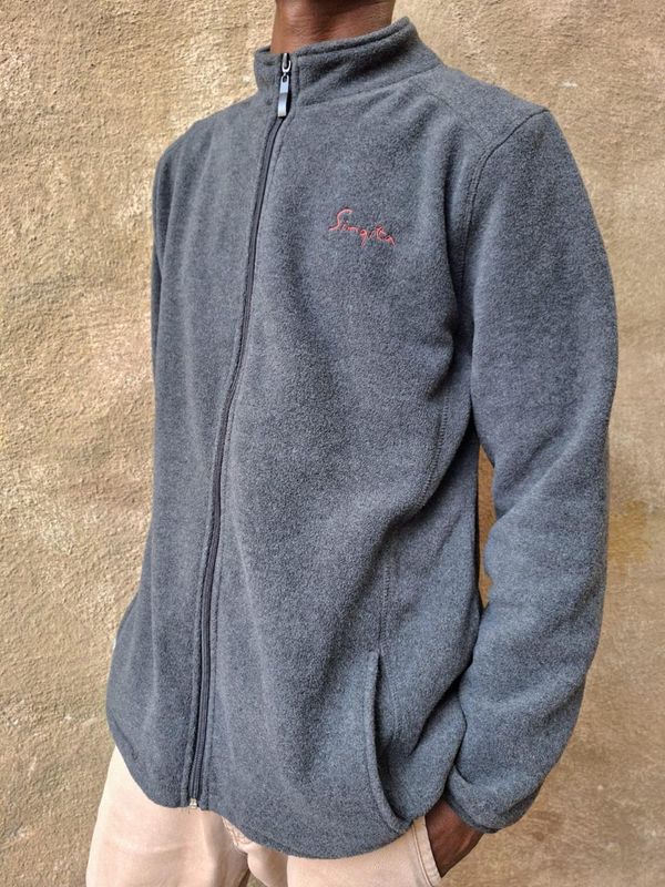 Jacket Mens Fleece Hybrid Char Htr 3XL