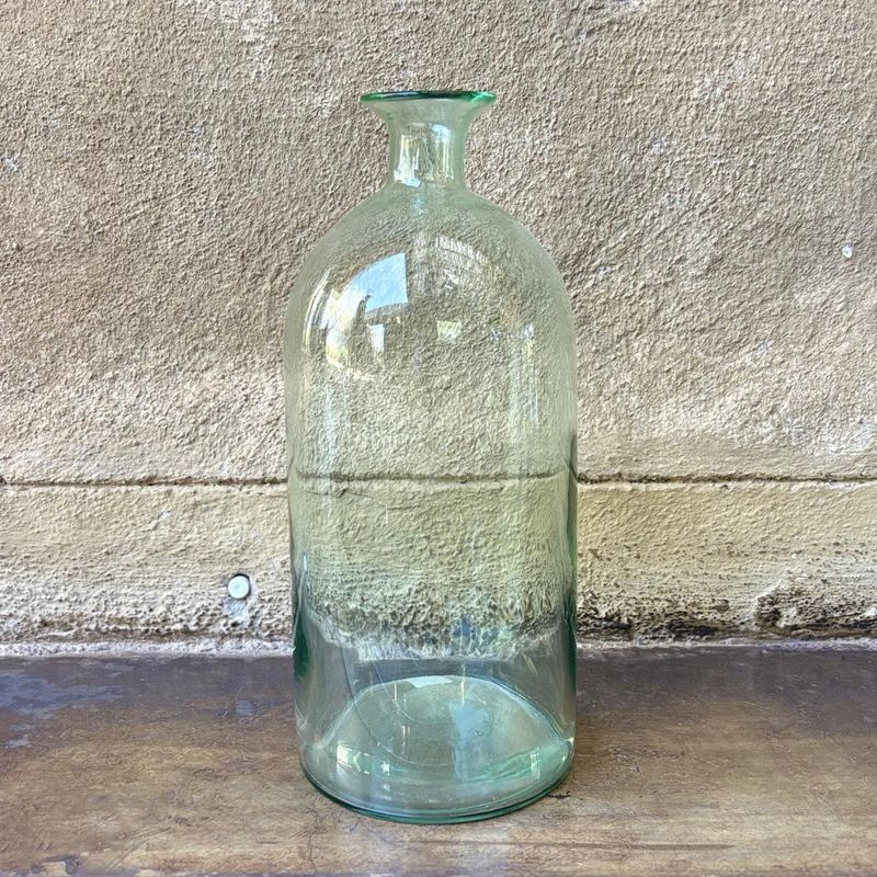 Bottle Glass Tall Light Green