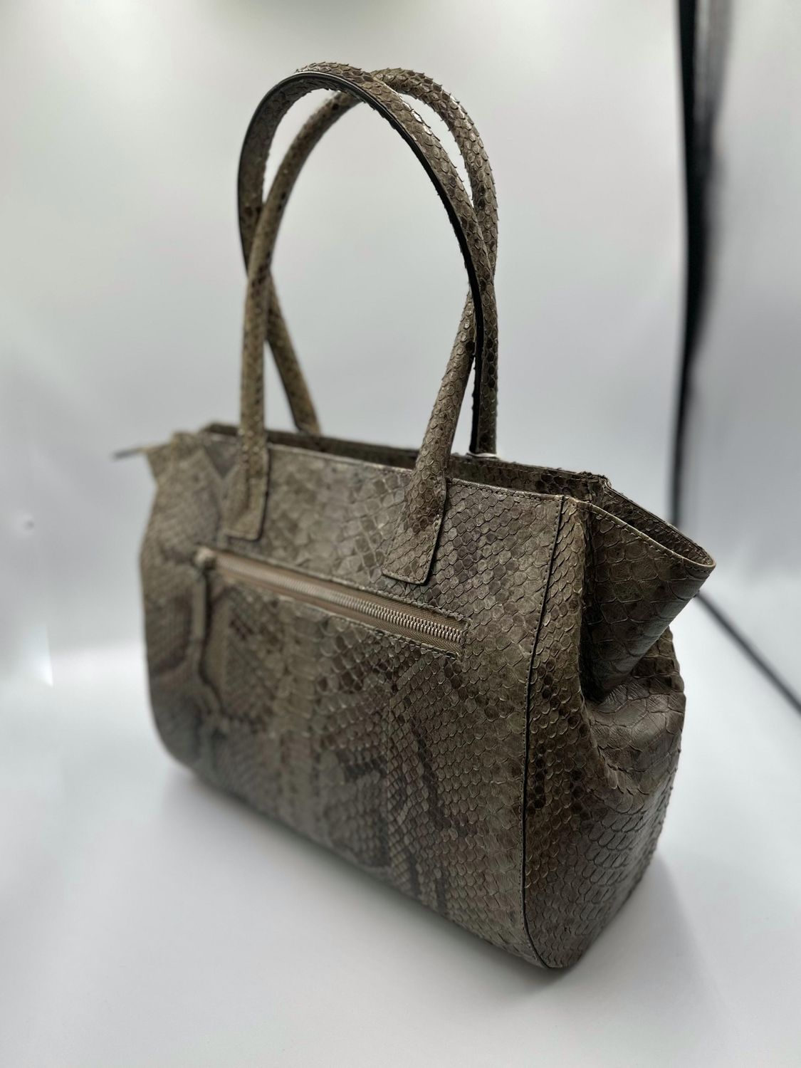 Handbag Burmese Python Nutmeg