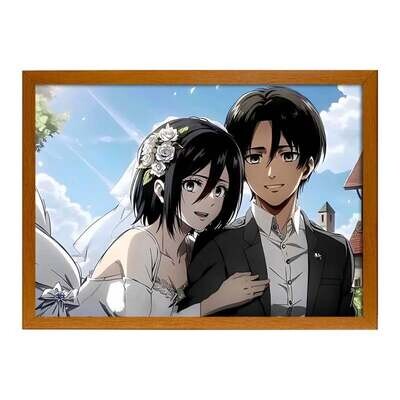 Attack on Titan Mikasa and Eren - LED Light Painting
