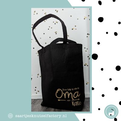 Vilten tote bag! Deze tas is van de Oma van Vilten tote bag! Deze tas is van de Oma van