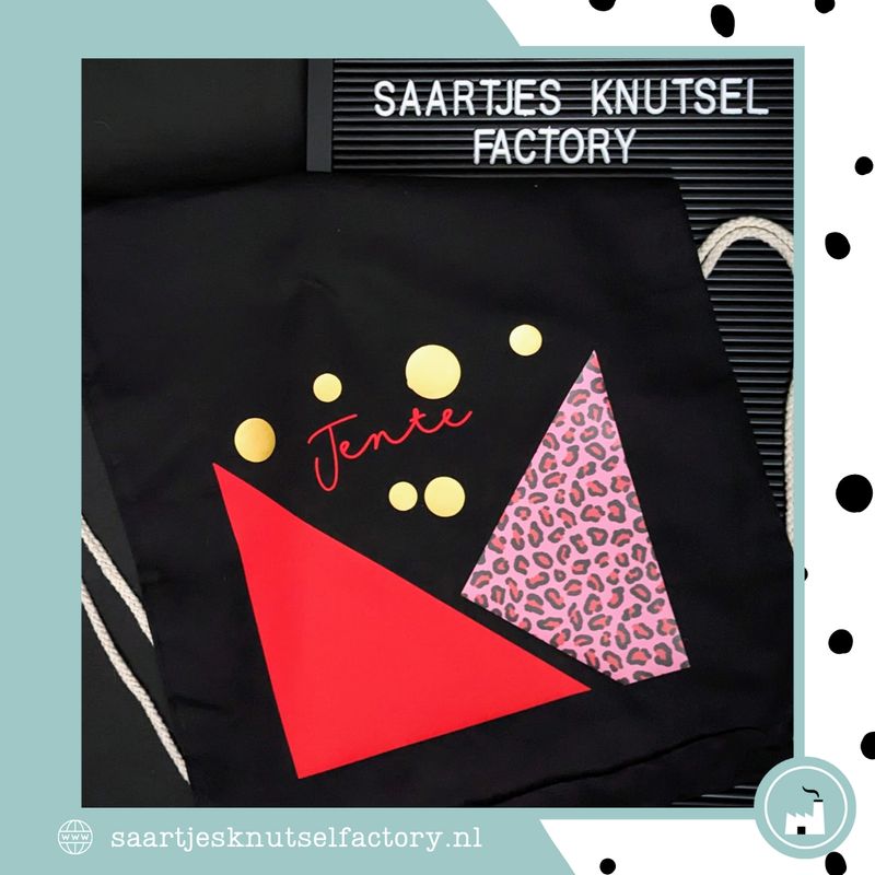 Katoenen rugzakje/gymtasje