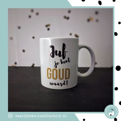 Gepersonaliseerde mok Juf