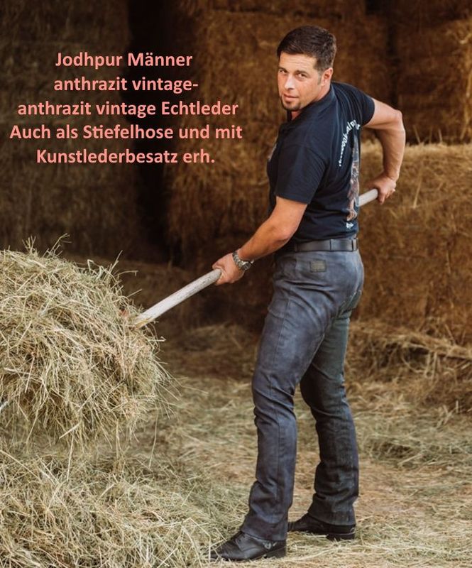 Herren Stiefel- oder- Jodhpur- Reithose aus hochwertigem, strapazierfähigem und bielastischem Baumwollstoff mit Echtleder- oder Kunstlederbesatz, in versch. Varianten und Farben ind. gestalten! Herren Stiefel- oder- Jodhpur- Reithose aus hochwertigem, strapazierfähigem und bielastischem Baumwollstoff mit Echtleder- oder Kunstlederbesatz, in versch. Varianten und Farben ind. gestalten!