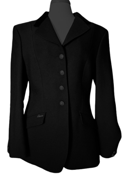 Edles Damen- Reit- Jacket von Pikeur in schwarz mit schwarzem samtkragen, Größe 36