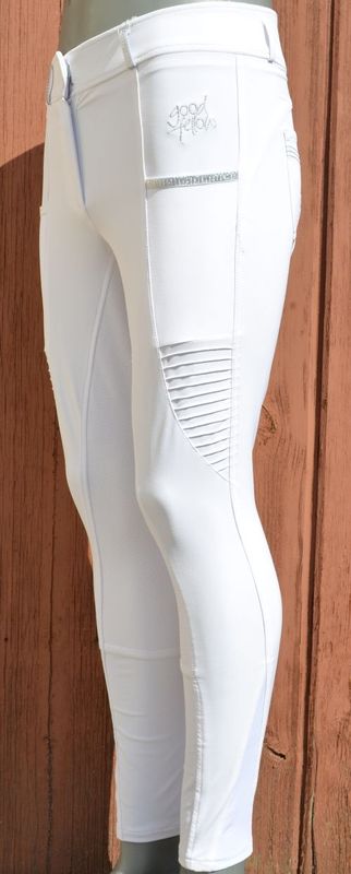 35% Rabatt! Perenial- Grip- Stiefelreithose aus hochelastischem Stoff für super angenehmen Tragekomfort in den Größen von 32- 44 in weiß