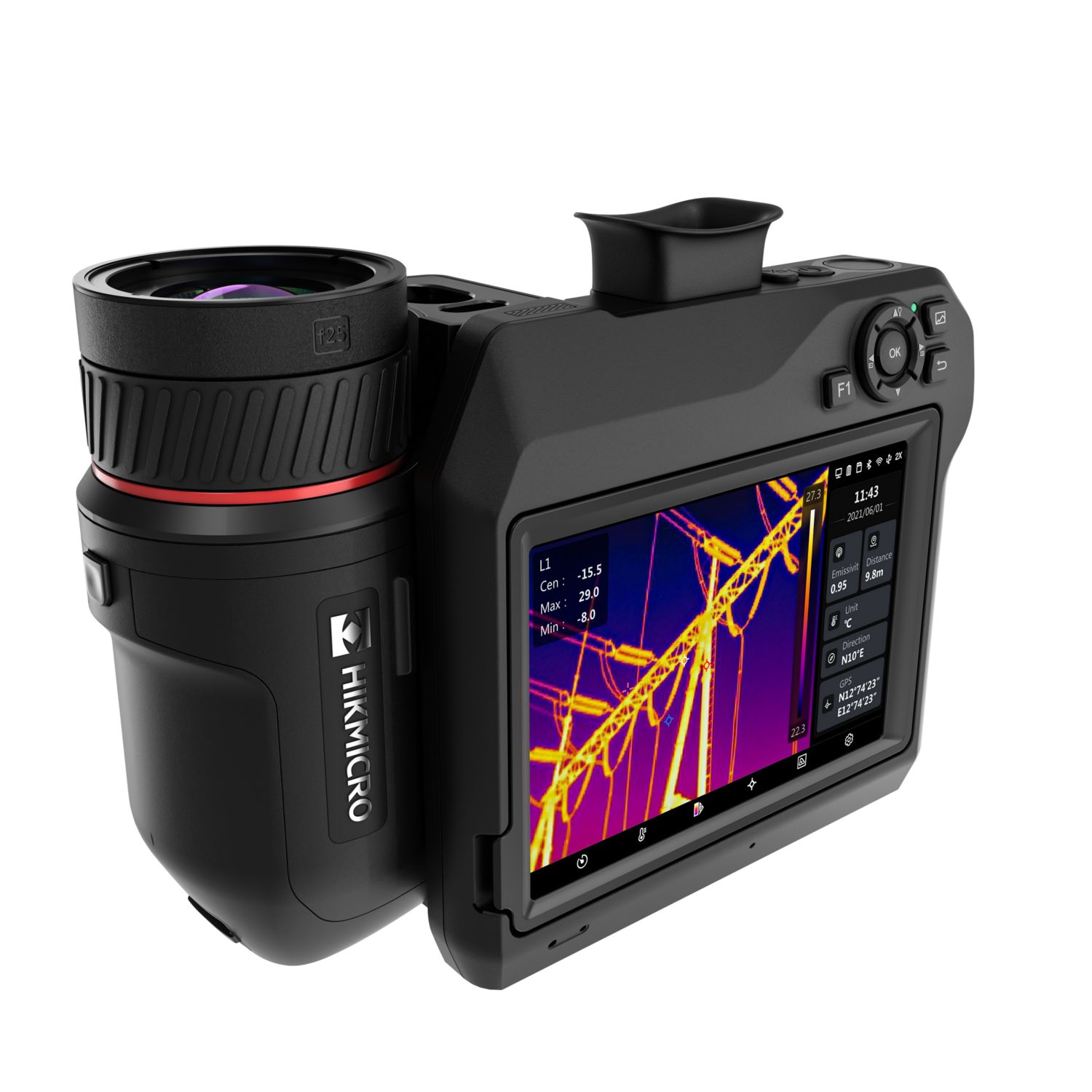 HIKMICRO SP40 Wärmebildkamera mit 19° Standard und 37° Weitwinkel Objektiv
