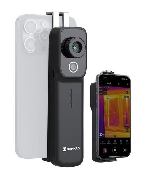 HIKMICRO MiniX Wärmebildkamera mit einer IR-Auflösung von 256 x 192 Pixel und drahtloser Verbindung