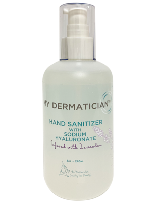 My Dermatician Hand Sanitizer 8oz infused with Lavender