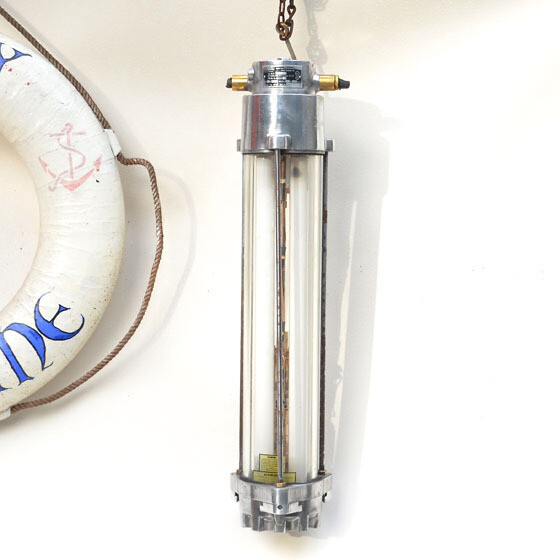 Aqua Signal Antique Industrial Twin Tube Light Made in Germany