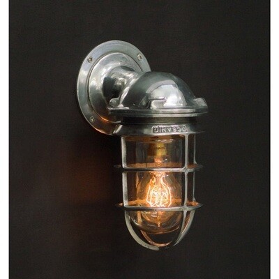 Antique Silver Bulkhead Nautical Light Lamp Aluminium Swan Wall Light Fixture