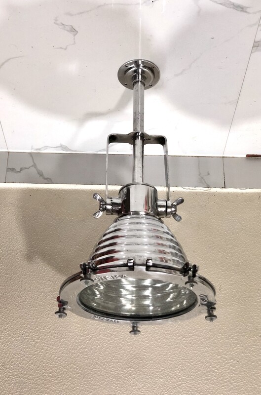 Nautical Antique Interior Ceiling Mount Decoration Aluminum Metal Nautical Pendant Light Fixture
