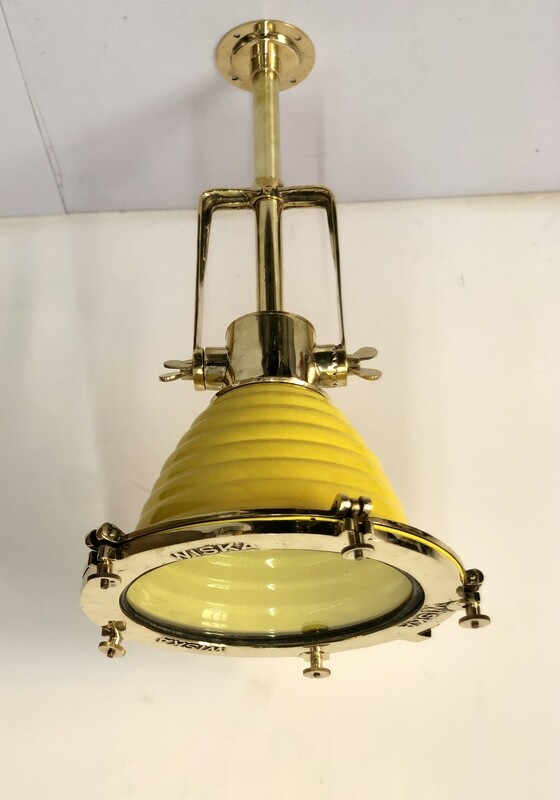 Beautiful Home Ceiling Design Nautical Theme Aluminum &amp; Brass Metal Pendant Light Fixture