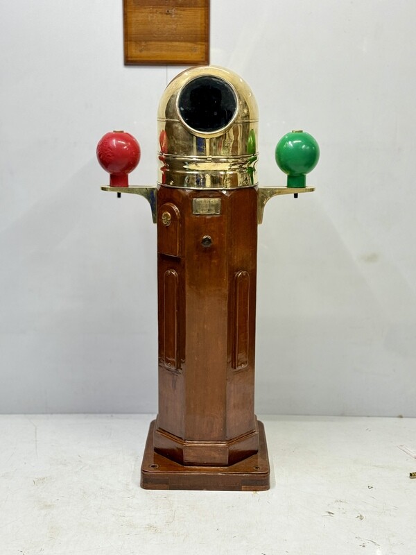 Nautical Navigational Instrument C. Plath Binnacle Compass Made in Hamburg Germany