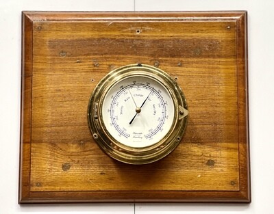 Made in Germany Old &quot;HANSEATIC HAMBURG&quot; Marine Barometer Scientific Instrument