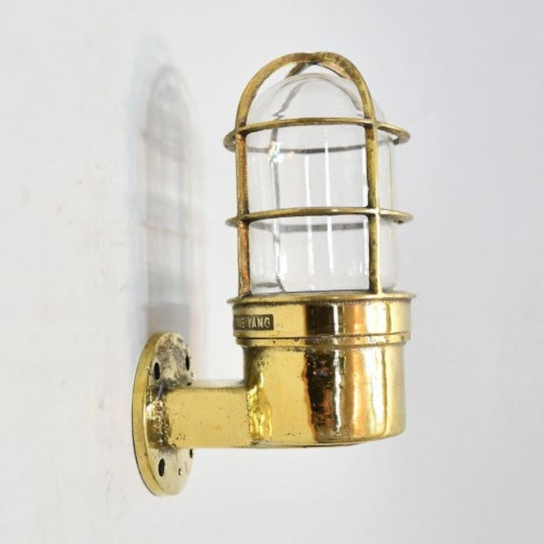 Marine Antique Wall Design 90 Degree Outdoor &amp; Indoor Swan Light Fixture