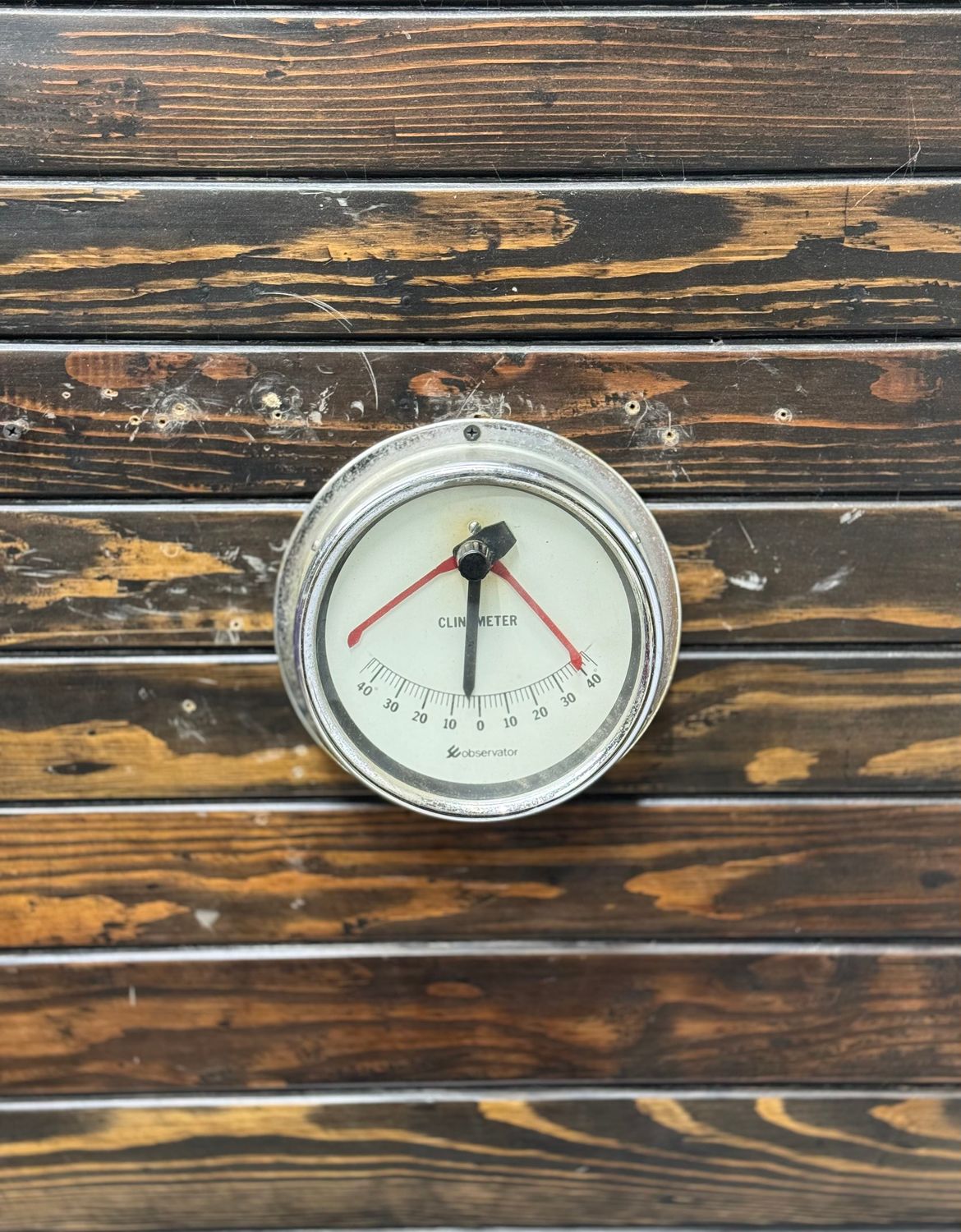 Marine Observator Rustic Metal Finish Original Vintage Ship Clinometer - Germany