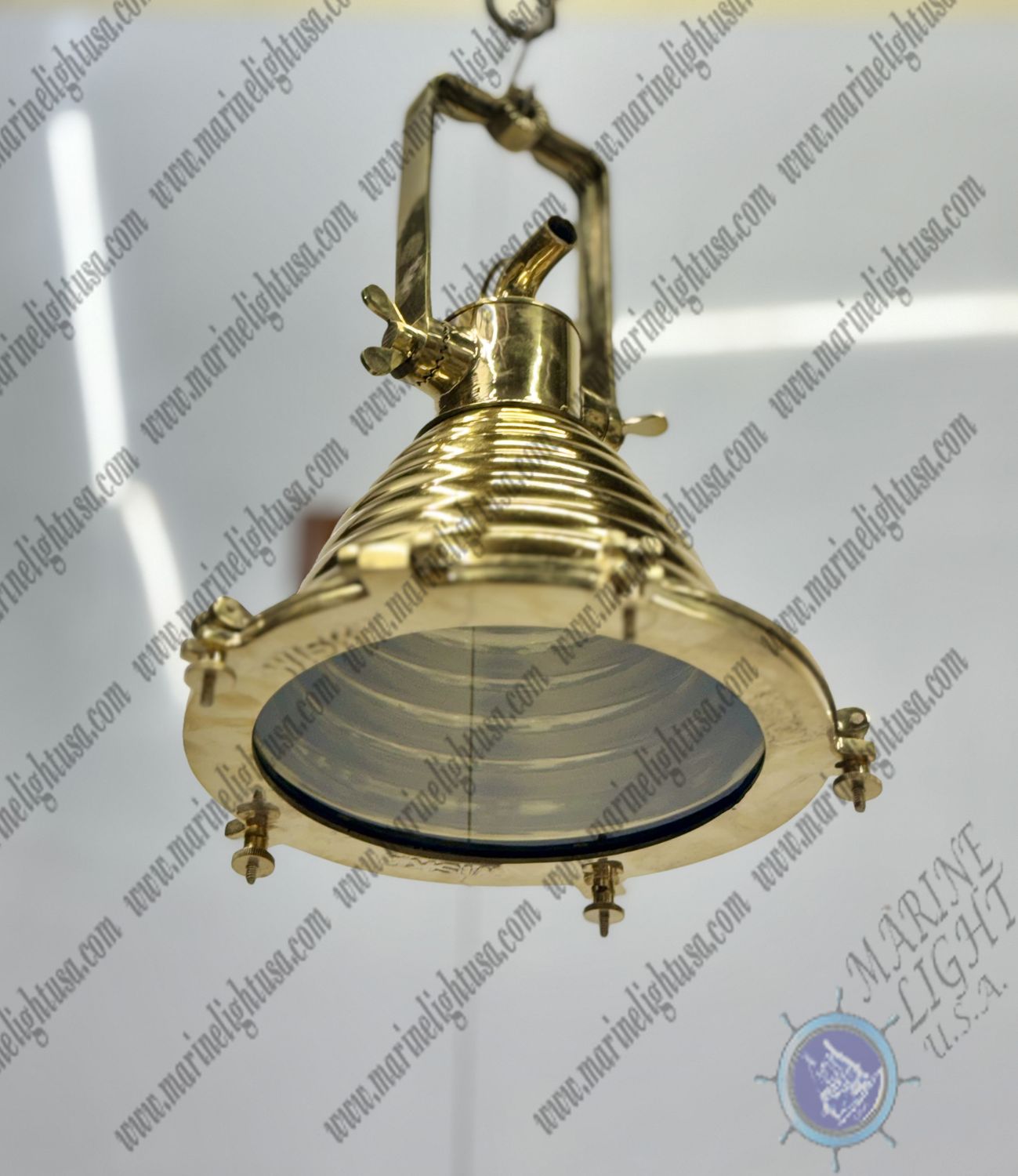 Maritime Ceiling Decoration Handcraft Wiska Brass Metal Pendant Light Fixture