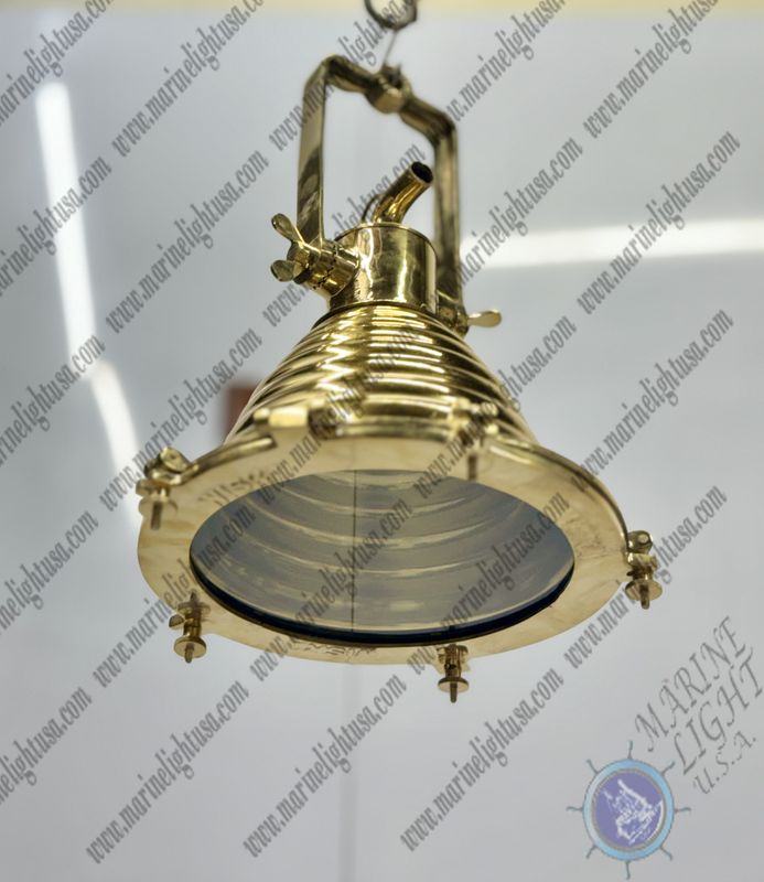 Maritime Ceiling Decoration Handcraft Wiska Brass Metal Pendant Light Fixture