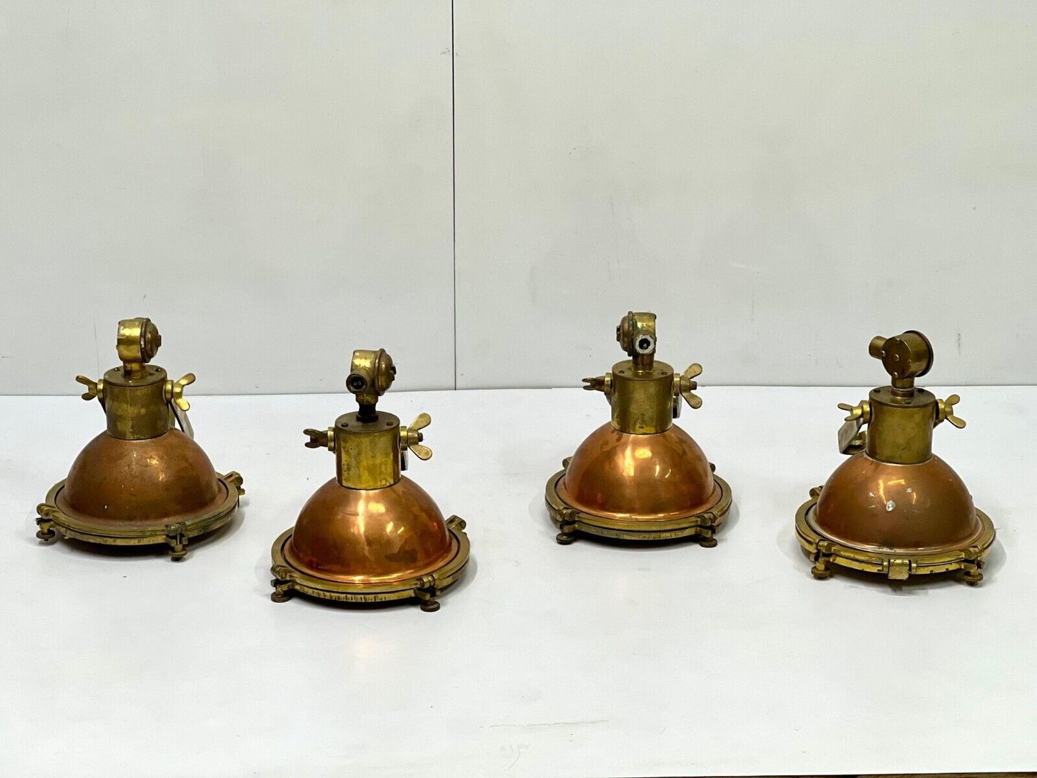Marine Original Brass &amp; copper Ship Small Pendant Light - Set of 5