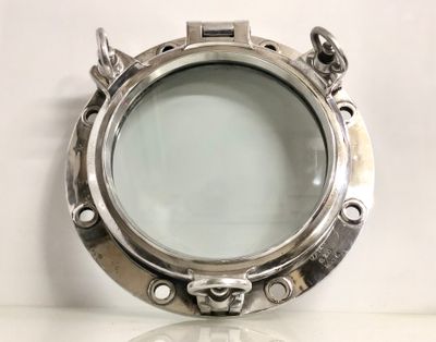 Round Porthole Hatch Home Wall Art Decoration Old Aluminum Metal with 3 keys