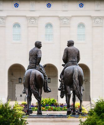 Joseph and Hyrum on Horseback