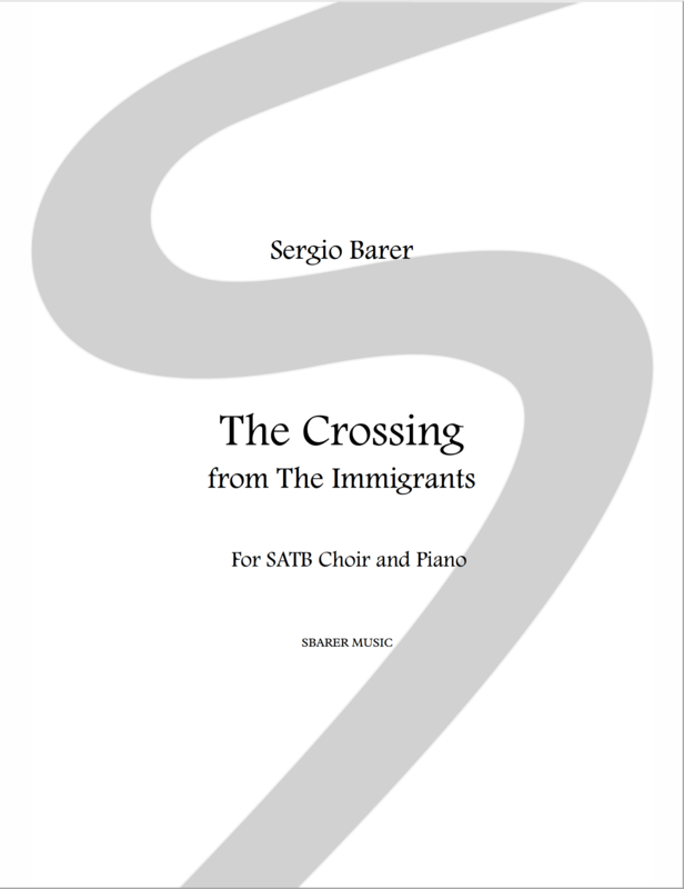 The Immigrants: The Crossing for SATB choir and piano - Sheet music download