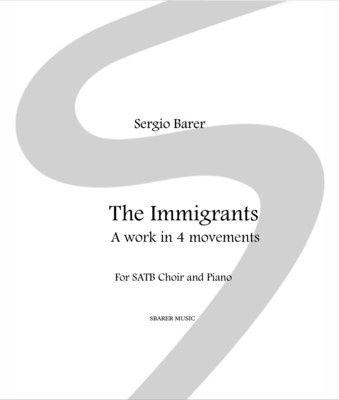 The Immigrants: Full work for SATB choir and piano - Sheet music download