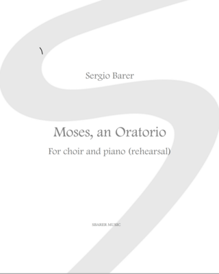 Moses,  The Giving of the Law - rehearsal score piano & choir - Sheet music download