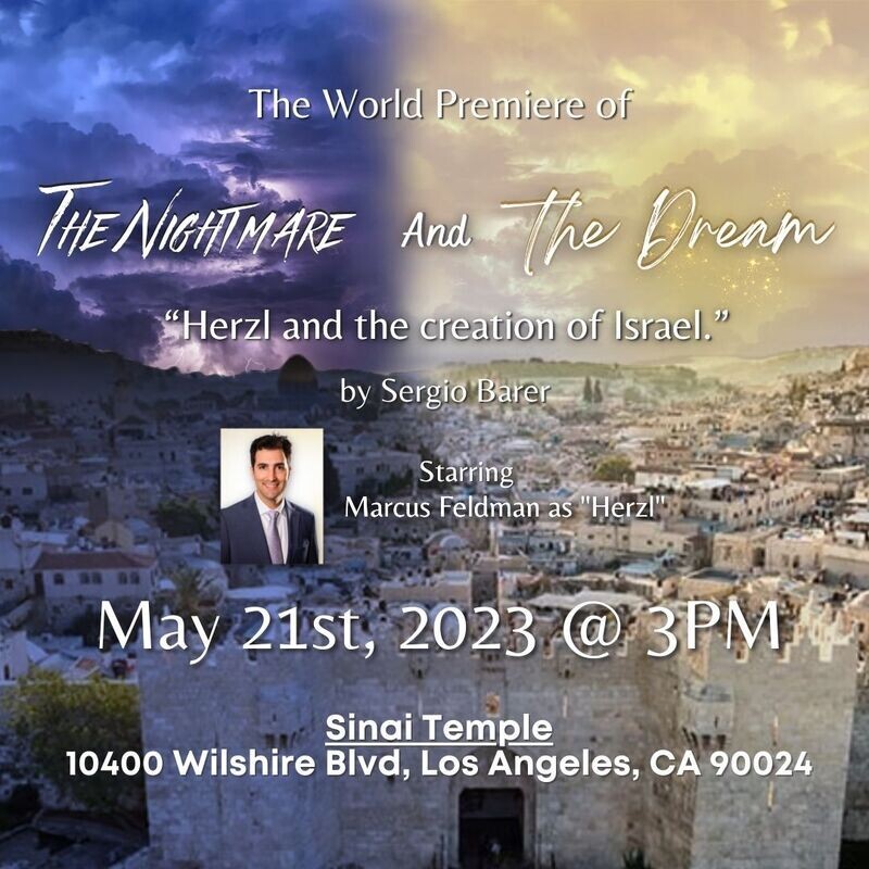 The Nightmare and the Dream: Herzl and the Creation of Israel. Complete score for soloists, SATB choir and wind ensemble.