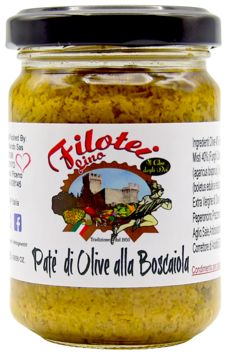 PATE' DI OLIVE ALLA BOSCAIOLA CON OLIO EVO - 130GR