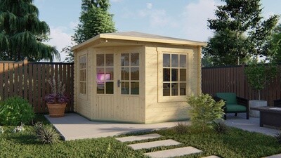 Blokhut - Tuinhuis 28mm Asmund