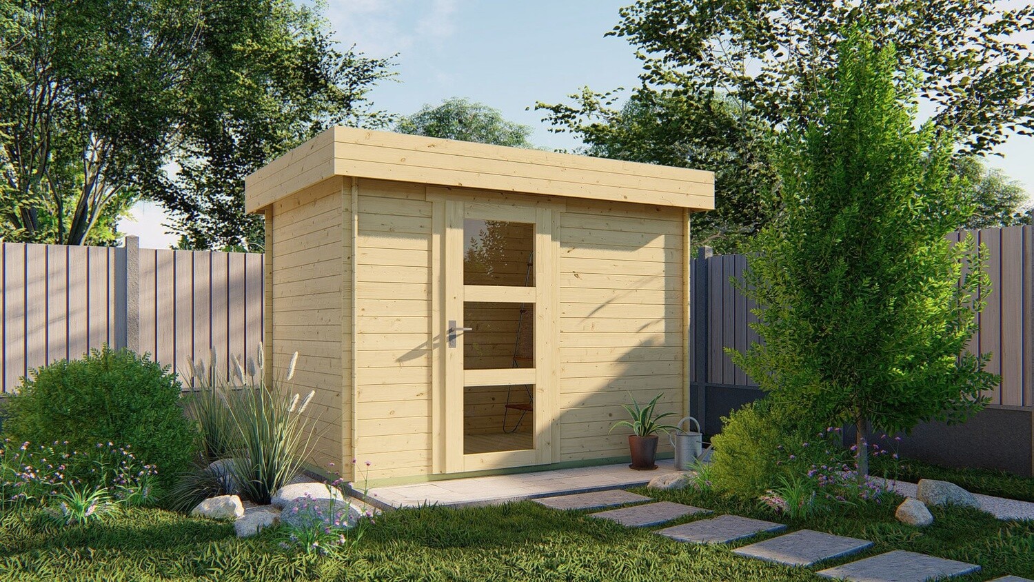 Blokhut - Tuinhuis 19mm Novalie incl. Vloer