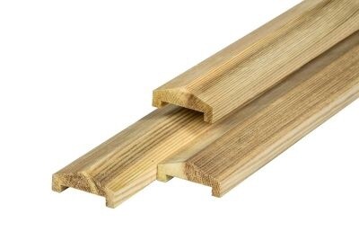 Afdeklatten (geimpregneerd), Size: Robuust 4.3x6.8x180cm (3-planks)